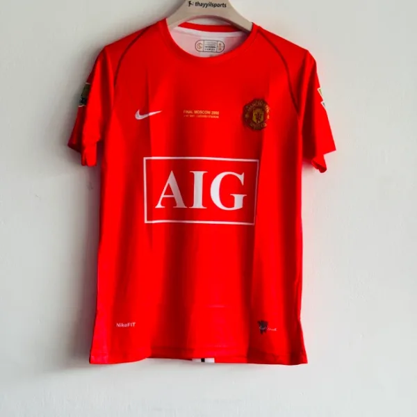 MANCHESTER UNITED 2007-08 HOME KIT RONALDO EMBROIDERY