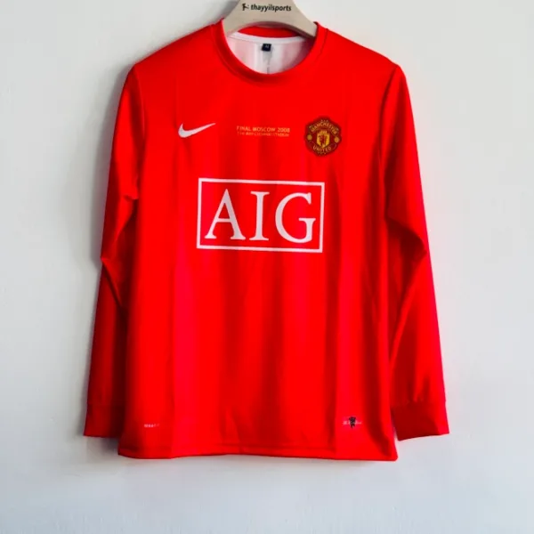 MANCHESTER UNITED 2007-08 HOME KIT RONALDO FULLSLEEVE EMBROIDERY