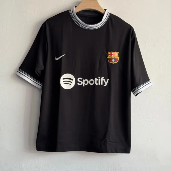 BARCELONA SPECIAL EDITION BLACK TSHIRT JERSEY EMBROIDERY