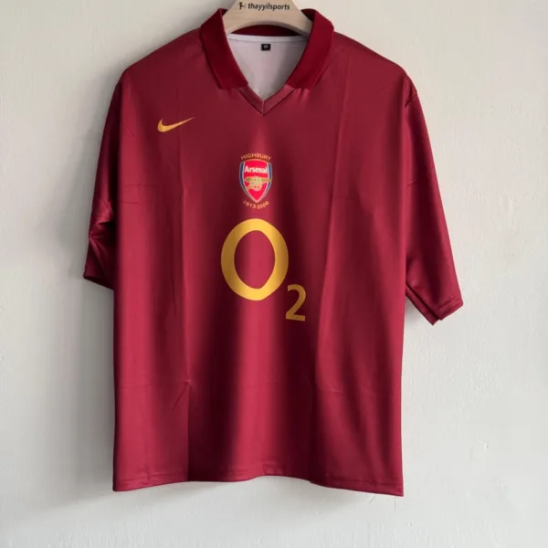 ARSANEL 2005-06 HOME KIT HENRY FIVESLEEVE POLO