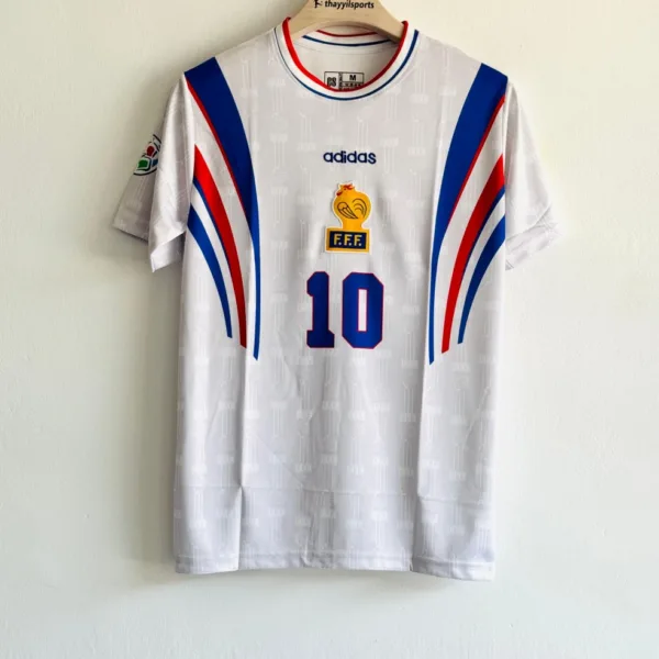 FRANCE 1996 AWAY KIT ZIDANE EMBROIDERY