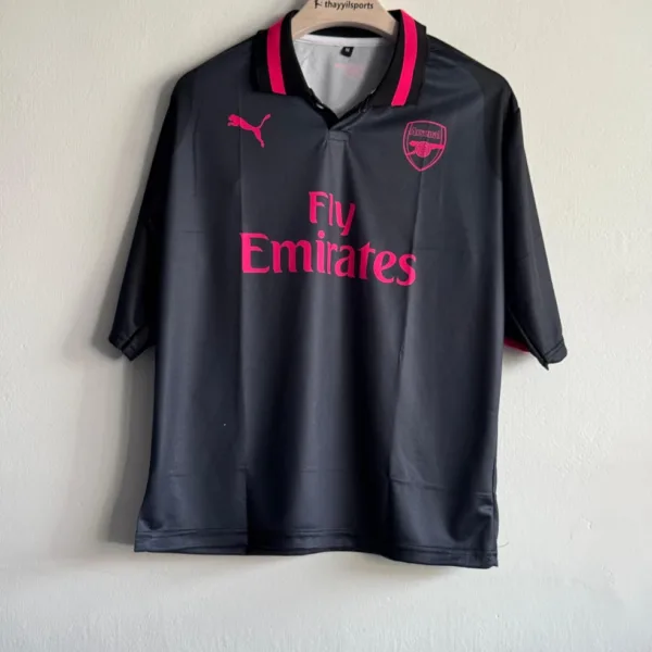 ARSANEL 2017-18 THIRD KIT OZIL FIVESLEEVE POLO