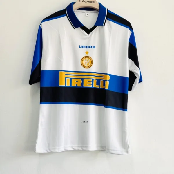 INTERMILAN 1996-97 AWAY KIT ZANETTI FIVESLEEVE POLO