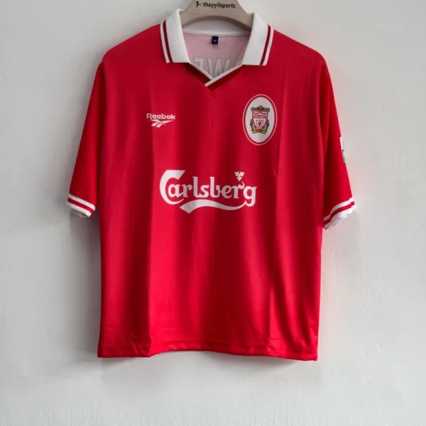 LIVERPOOL 1996-97 HOME KIT OWEN FIVESLEEVE POLO