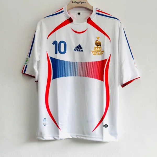 FRANCE 2006 AWAY KIT ZIDANE FIVESLEEVE EMBROIDERY