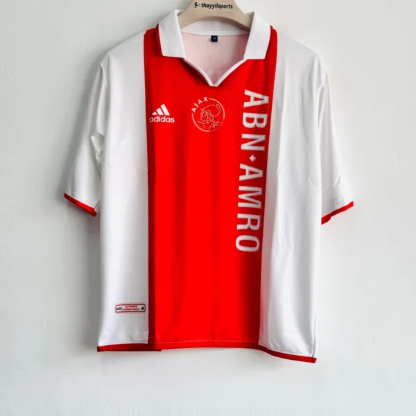AJAX 2001 HOME KIT IBRAVIMOVIC FIVESLEEVE POLO