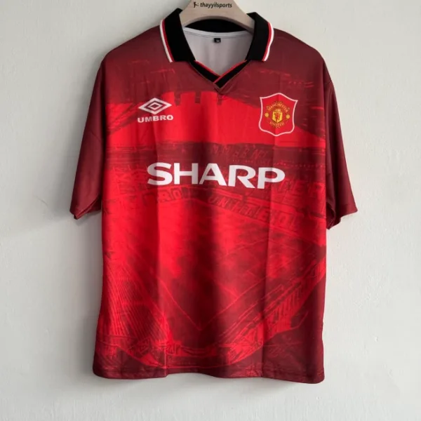 MANCHESTER UNITED 1994-95 HOME KIT BECKHAM FIVESLEEVE POLO