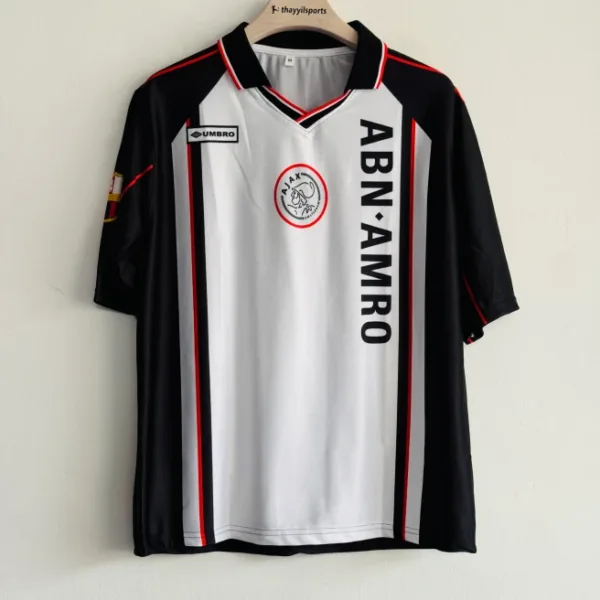 AJAX 1998-99 AWAY KIT F.DE BOER FIVESLEEVE POLO