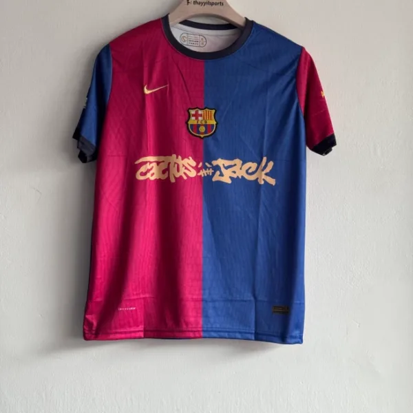 BARCELONA X TRAVIS SCOTT 24-25 HOME KIT LAMINE YAMAL EMBROIDERY