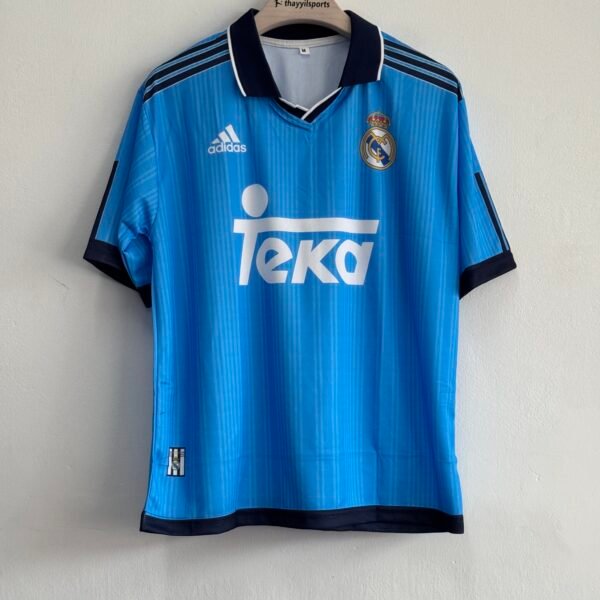 REAL MADRID 1999-2000 THIRD KIT RAUL FIVESLEEVE POLO