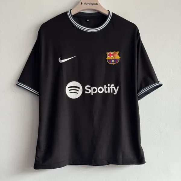 BARCELONA SPECIAL EDITION BLACK TSHIRT JERSEY EMBROIDERY