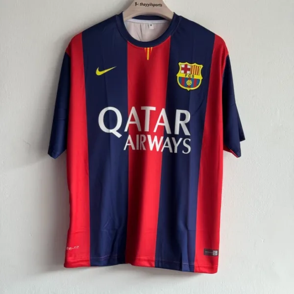 BARCELONA 2014-15 HOME KIT MASCHERANO FIVESLEEVE