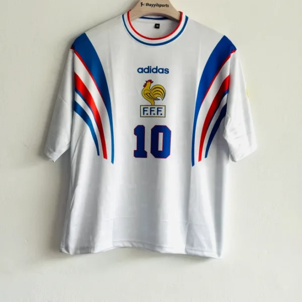 FRANCE 1996-97 AWAY KIT ZIDANE FIVESLEEVE