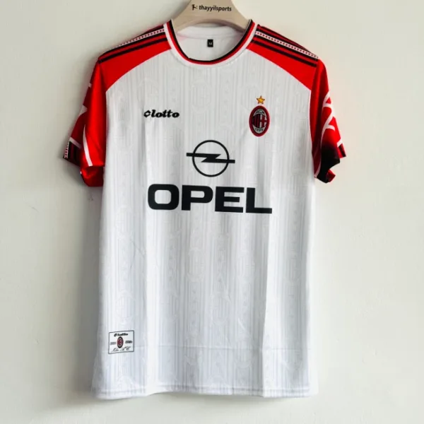 ACMILAN 1997-98 AWAY KIT MALDINI EMBROIDERY