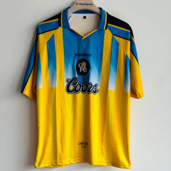 CHELSEA 1996-97 AWAY KIT GULLIT FIVESLEEVE POLO EMBROIDERY