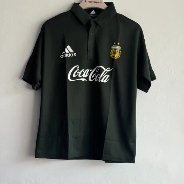 TSHIRT ARGENTINA GREEN FIVESLEEVE POLO