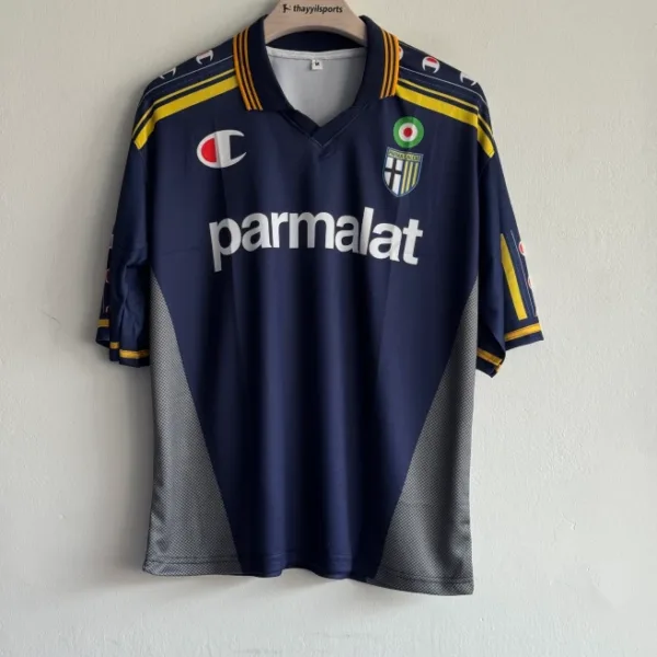 PARMA CALCIO 2001-02 THIRD KIT ADRIANO FIVESLEEVE POLO