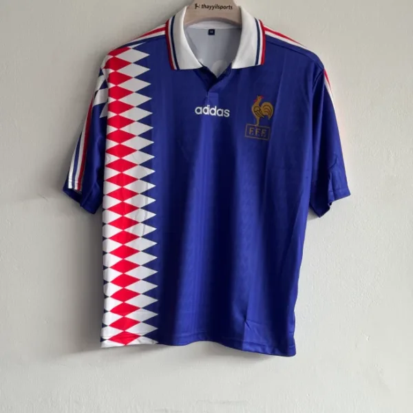FRANCE 1994-95 HOME KIT ZIDANE FIVESLEEVE POLO