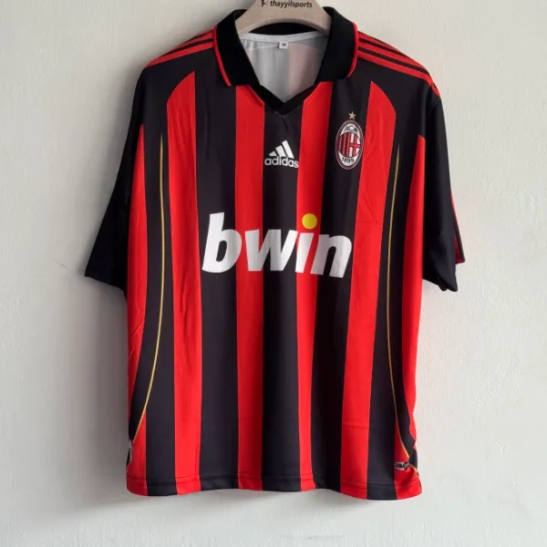 ACMILAN 2006-07 HOME KIT MALDINI FIVESLEEVE POLO