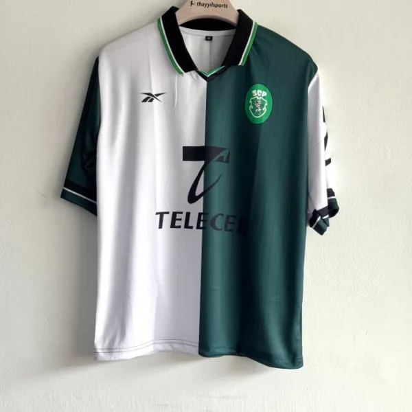 SPORTING 1998-99 HOME KIT RONALDO FIVESLEEVE POLO
