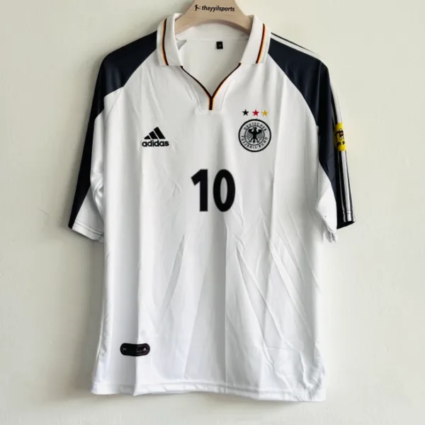 GERMANY 2000 HOME KIT MATTHAUS FIVESLEEVE POLO EMBROIDERY