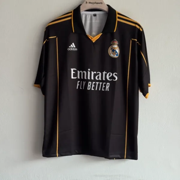 REAL MADRID GOLD & BLACK RONALDO FIVESLEEVE POLO