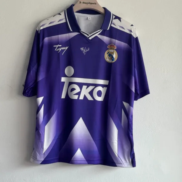 REAL MADRID 1996-97 AWAY KIT CARLOS FIVESLEEVE POLO