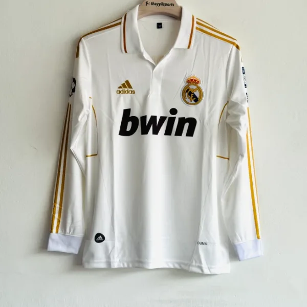 REAL MADRID 2011-12 HOME KIT RONALDO FULLSLEEVE POLO EMBROIDERY