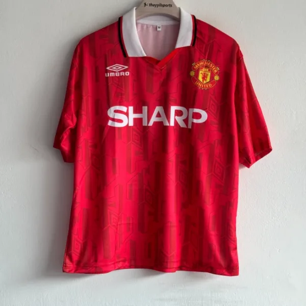 MANCHESTER UNITED 1992-93 HOME KIT BECKHAM FIVESLEEVE POLO