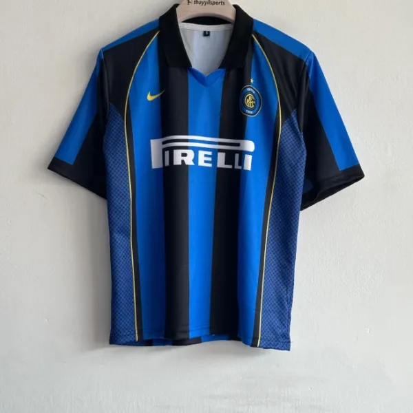 INTERMILAN 2001-02 HOME KIT RONALDO FIVESLEEVE POLO