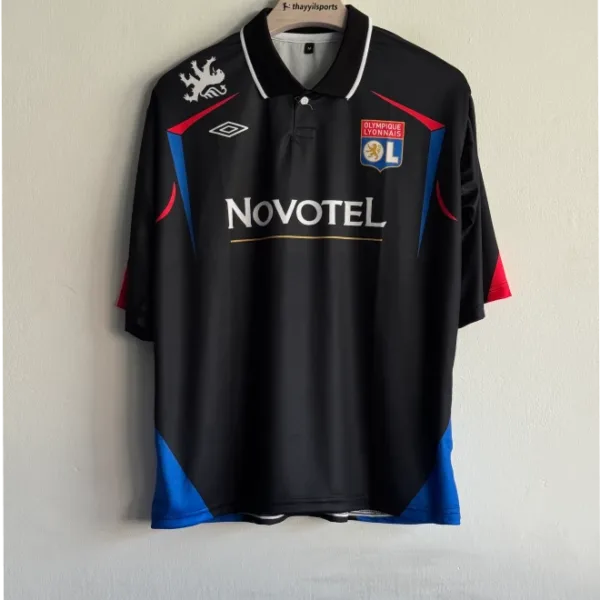 OLYMPIQUE LYONNAIS 2006-07 AWAY KIT BENZEMA FIVESLEEVE POLO