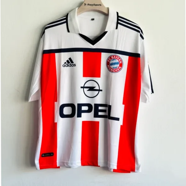 BAYERN 2000-01 AWAY KIT MATTHAUS FIVESLEEVE POLO
