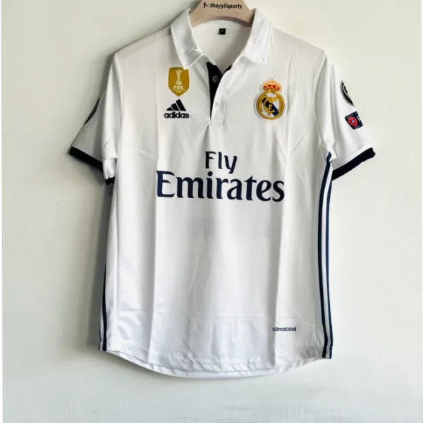 REAL MADRID 2016-17 HOME KIT BALE POLO EMBROIDERY