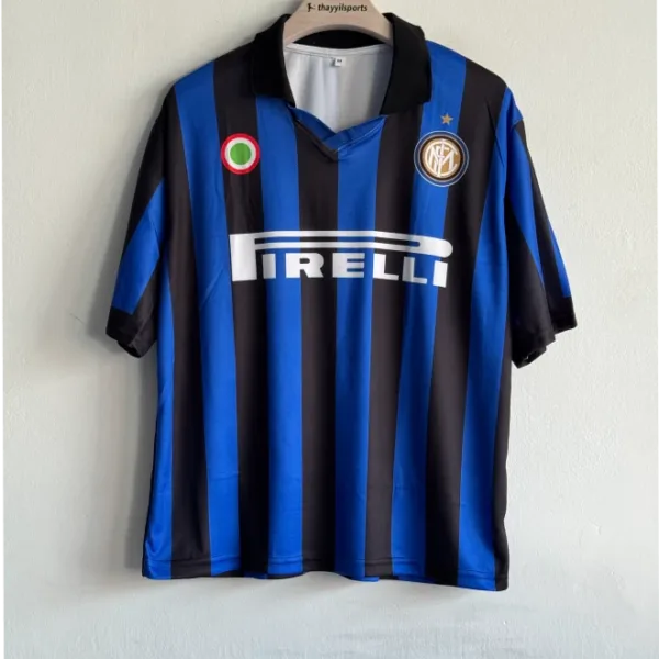 INTERMILAN 1998-99 HOME KIT ZANETTI FIVESLEEVE POLO