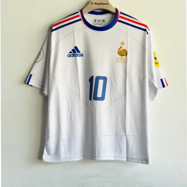 FRANCE 2002-03 AWAY KIT ZIDANE FIVESLEEVE