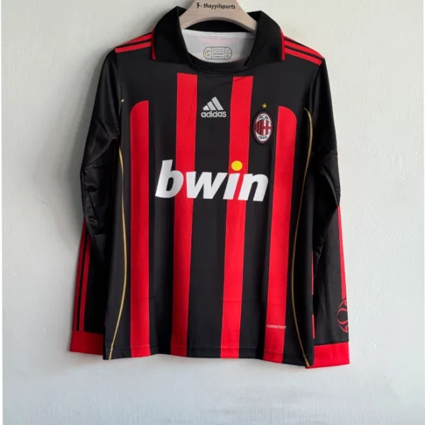 ACMILAN 2006-07 HOME KIT KAKA FULLSLEEVE POLO EMBROIDERY