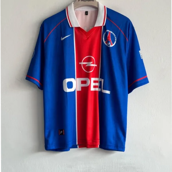 PSG 1996-97 HOME KIT ANELKA FIVESLEEVE POLO