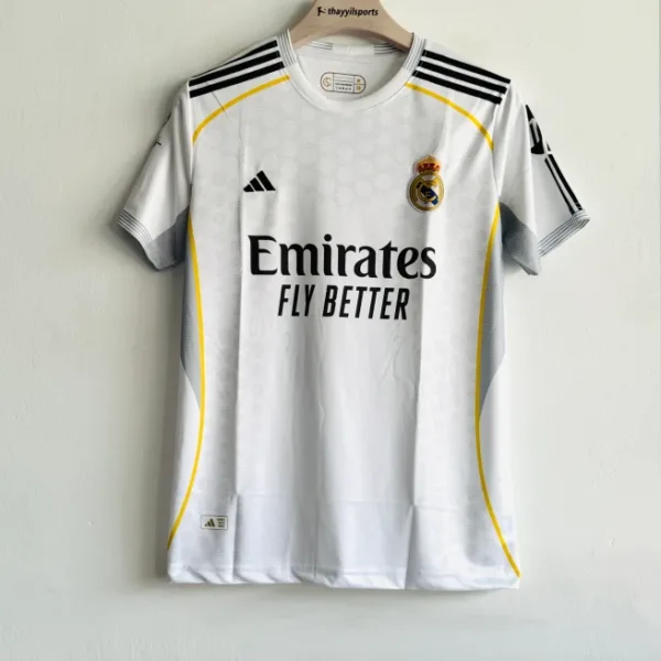 REAL MADRID 25-26 HOME KIT TRENT EMBROIDERY