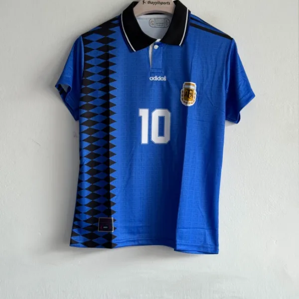 ARGENTINA 1994 AWAY KIT MARADONA POLO EMBROIDERY