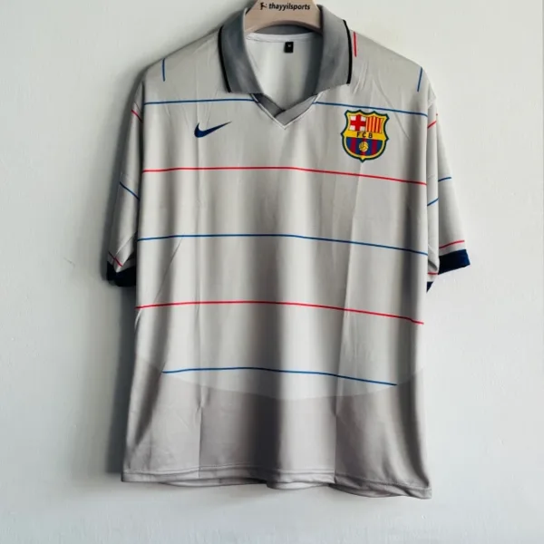 BARCELONA 2003-04 AWAY KIT RONALDINHO FIVESLEEVE POLO