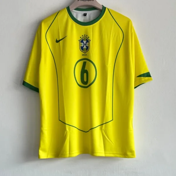 BRAZIL 2004 HOME KIT CARLOS FIVESLEEVE