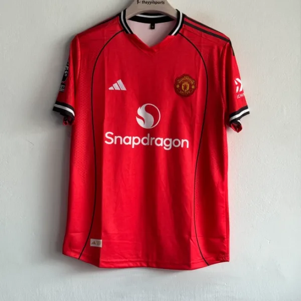 MANCHESTER UNITED 25-26 HOME KIT SESKO EMBROIDERY PREMIUM