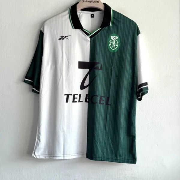 SPORTING 1998-99 HOME KIT RONALDO FIVESLEEVE POLO