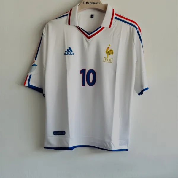 FRANCE 2000 AWAY KIT ZIDANE FIVESLEEVE POLO