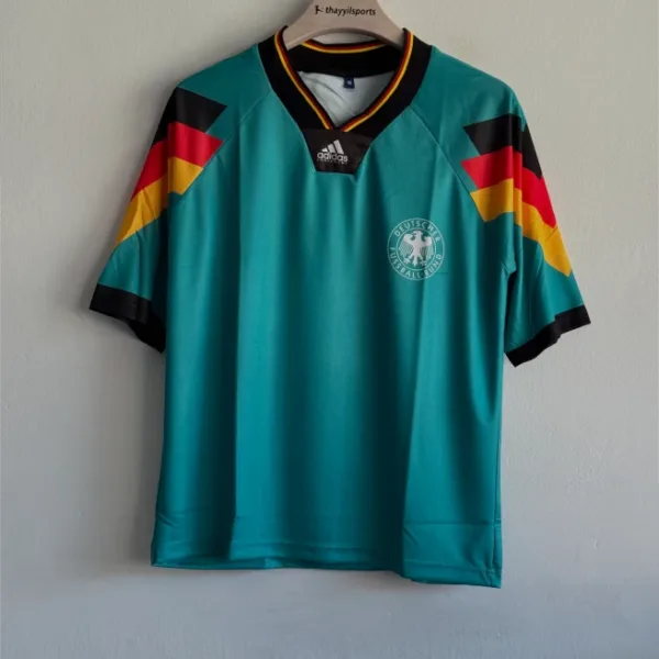 GERMANY 1992 AWAY KIT FIVESLEEVE V KNITTED POLO PREMIUM