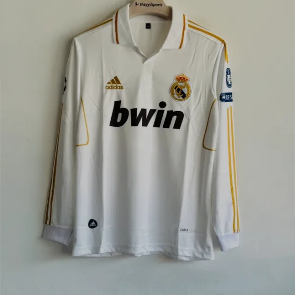 REAL MADRID 2011-12 HOME KIT RONALDO FULLSLEEVE POLO EMBROIDERY