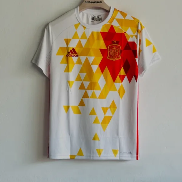 SPAIN 2016-17 AWAY KIT INIESTA EMBROIDERY