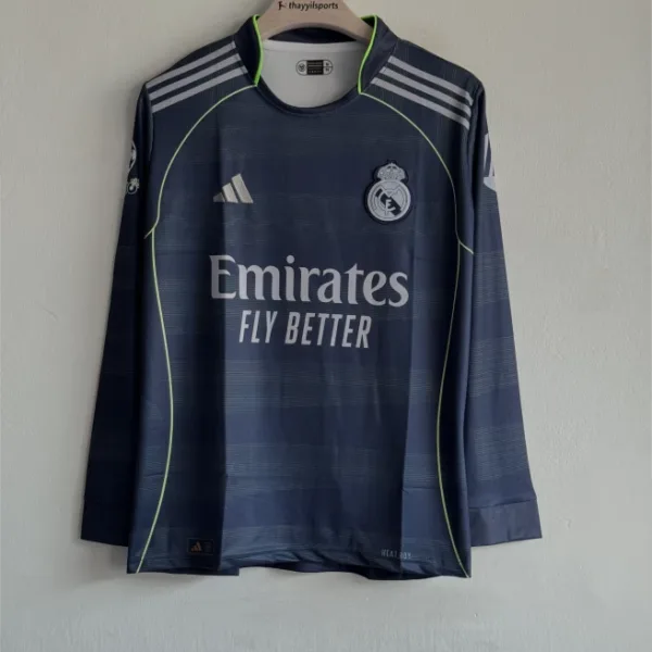 REAL MADRID 25-26 AWAY KIT FULLSLEEVE EMBROIDERY