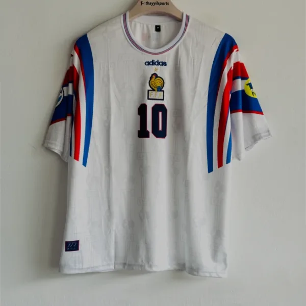 FRANCE 1996 AWAY KIT ZIDANE FIVESLEEVE EMBROIDERY
