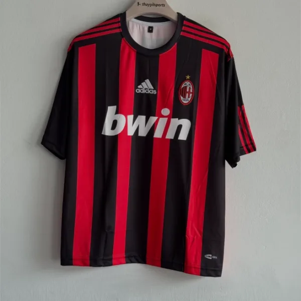 ACMILAN 2008-09 HOME KIT BECKHAM FIVESLEEVE EMBROIDERY